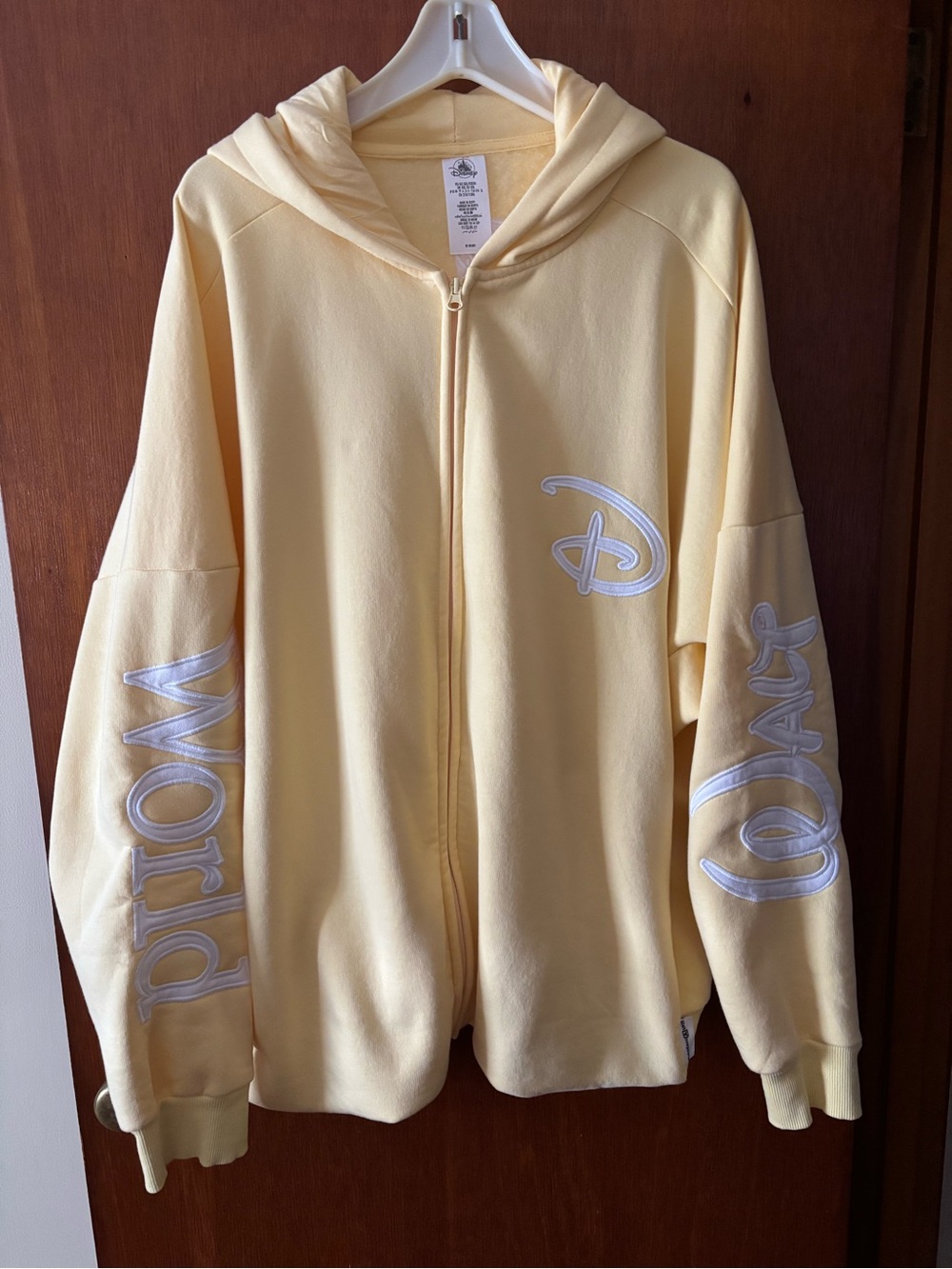 Walt Disney World Yellow Full Zip-Up Hoodie